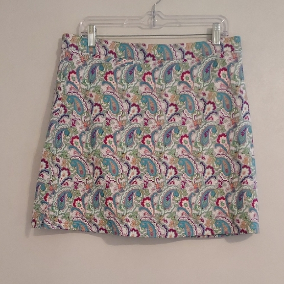 Peter Millar Dresses & Skirts - Peter Millar Multicolor Paisley  Skirt With Attached Shorts ( XL)